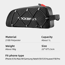 Load image into Gallery viewer, ROCKBROS Top Tube Bike Bag Bicycle Front Frame Bag Top Tube Bag Bike Accessories Pouch Compatible with iPhone 11 Pro Max/XR/XS Max 7/8 Plus