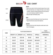 Load image into Gallery viewer, BALEAF Men's Cycling Shorts 3D Padded Bicycle Riding Pants Bike Tights UPF 50+ Black/Orange Size XXL
