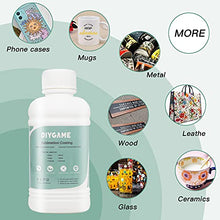 Load image into Gallery viewer, 250ml Sublimation Coating for Ceramics, Mugs, Phones case, Metal, Wood, Glass, Leather, Tumbler, All Hard Surfaces Sublimation Spray with high Gloss Finish, Waterproof and Super Adhesion