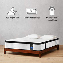 Load image into Gallery viewer, Inofia Queen Mattress, 12 Inch Hybrid Innerspring Double Mattress in a Box, Cool Bed with Breathable Soft Knitted Fabric Cover, 101 Risk-Free Nights Trial
