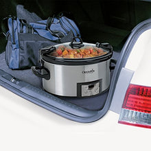 Load image into Gallery viewer, Crock-Pot SCCPVL610-S-A 6-Quart Cook & Carry Programmable Slow Cooker with Digital Timer, Stainless Steel