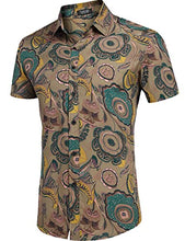 Load image into Gallery viewer, COOFANDY Men's Flower Shirt Hawaiian Sets Casual Button Down Short Sleeve Shirt