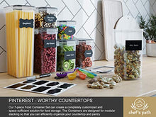 Load image into Gallery viewer, Airtight Food Storage Containers 14 Pack - Kitchen Pantry Organization and Storage, BPA-Free, Plastic Canisters with Durable Lids Ideal for Cereal, Flour & Sugar - Includes Labels, Marker & Spoon Set