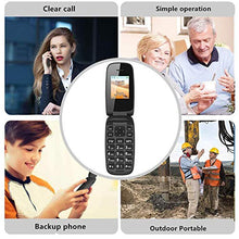 Load image into Gallery viewer, Ushining Unlocked Flip Phone 3G Tmobile Flip Phone Big Icon Easy to Use Flip Cell Phones Unlocked for Kids or Backup Phone (Black)