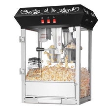 Load image into Gallery viewer, 6127 Great Northern Popcorn Black GNP-800 All-Star Popcorn Popper Machine & Cart, 8oz