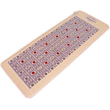 Load image into Gallery viewer, GemsMat - Leon- Far Infrared Amethyst Jade Tourmaline Crystal Heat Stone Mat (60"L x 24"W) - Red Light 16 Photon FIR Therapy -FDA Registered Manufacturer -Adjustable Timer & Temperature - Heating Pad