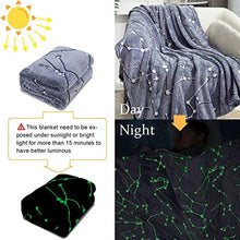 Load image into Gallery viewer, Kanguru Glow in The Dark Constellation Blanket, Christmas Thanksgiving Blanket Gifts for Birthday Kids Women Girls Boy Best Friend