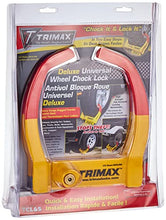 Load image into Gallery viewer, Trimax TCL65 Wheel Chock Lock , Yellow/Red, 7.25in