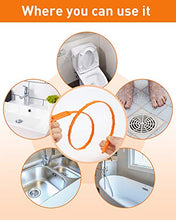 Load image into Gallery viewer, Oanie 6 Pack 25 Inch Drain Hair Cleaner Tool, Drain Clog Remover Tool, Hair Cather Shower Drain Tool, Drain Auger Hair Cleaning Tool for Shower Kitchen Sink Bath Tub Bathroom, Sink Snake Hair Remover