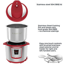 Load image into Gallery viewer, Instant Pot Lux 6-in-1 Electric Pressure Cooker, Slow Cooker, Rice Cooker, Steamer, Saute, and Warmer|6 Quart|Red|12 One-Touch Programs