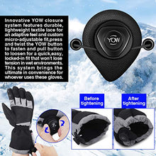Load image into Gallery viewer, Snowboarding Gloves,Men's Full Finger Winter Ski Gloves with Thermal Reflective Stripe, Winter Warm Waterproof Snow Gloves for Skiing Snowboarding Motorcycling Cycling Outdoor Sports …