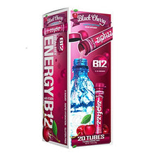 Load image into Gallery viewer, Zipfizz Healthy Energy Drink Mix, Hydration with B12 and Multi Vitamins (ASINPPOSPRME1830), Black Cherry 20 Count