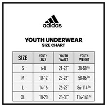Load image into Gallery viewer, adidas Kids-Boy's Performance Boxer Briefs Underwear (3-Pack), Black/Scarlet/Onix, X-Large