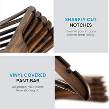 Load image into Gallery viewer, High-Grade Wooden Suit Hangers 20 Pack with Non Slip Pants Bar - Smooth Finish Solid Wood Coat Hanger with 360° Swivel Hook and Precisely Cut Notches for Camisole, Jacket, Pant, Dress Clothes Hangers