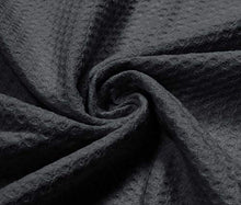 Load image into Gallery viewer, Beauty Threadz 100% Cotton Waffle Weave Thermal Blanket (Black, 60 x 90)