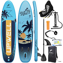 Load image into Gallery viewer, Inflatable Paddle Board Sup - Stand Up Seat Kayak Blow Up Kids 3 Piece Easy Eddy Modular Hard Shell Youth Adults Surf Blue