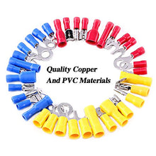 Load image into Gallery viewer, Glarks 540pcs 22-16/16-14/12-10 Gauge Mixed Quick Disconnect Electrical Insulated Butt Bullet Spade Fork Ring Solderless Crimp Terminals Connectors Assortment Kit