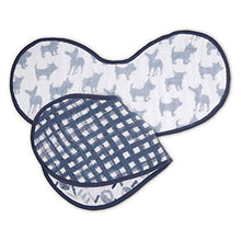 Load image into Gallery viewer, Aden + Anais Classic Burpy Bib, 100% Cotton Muslin, Soft Absorbent 4 Layers, Multi-Use Burp Cloth and Bib, 22.5” X 11”, Waverly, 2 - Pack