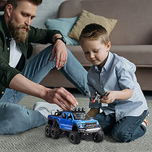 Load image into Gallery viewer, F-150 Pickup Truck Toy Refitted 6x6 Off-Road Model Truck 1/24 Scale Die-Cast Metal Toy Car (Blue)