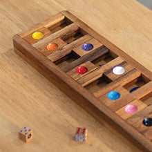 Load image into Gallery viewer, Shut The Box Board Games Wooden with Math Board Games Kids Player Wooden Box of Brain Teaser Puzzles for Family Educational Board Games and Get Fun on Game to Teach Kids to Count on Math