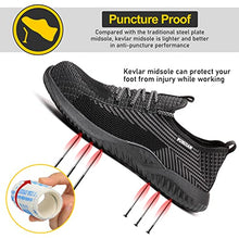 Load image into Gallery viewer, Furuian Steel Toe Shoes for Men,Lightweight Safety Sneaker Indestructible Puncture Resistant Work Shoes for Construction Working
