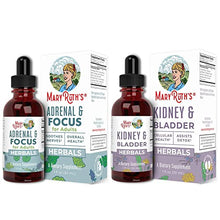 Load image into Gallery viewer, Adrenal Support & Kidney Bladder Support Liquid Herbals Bundle by MaryRuth's | Adrenal Support & Focus Liquid Drops, 1oz | Kidney & Bladder Support Liquid Drops, 1oz | Vegan, Non-GMO, Gluten Free
