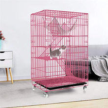 Load image into Gallery viewer, kkkki Luxury 3-Tier Cat Ferret Cage Portable Cat Home Fold Pet Cat Cage Playpen