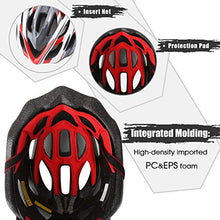 Load image into Gallery viewer, Shinmax Bike Helmet, CPSC/CE Certified Adjustable Light Bicycle Helmet Men&Women Road and Mountain Bicycle Helmet with Visor&Rear Light Met Specialized Cycling Helmet for Adult