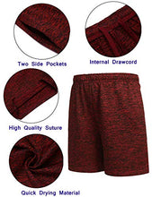 Load image into Gallery viewer, Boyoo Boys 3 Pack Athletic Shorts Quick Dry Sport Active Youth Performance Basketball Shorts with Pockets