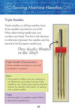Load image into Gallery viewer, Know Your Needles: Carry-Along Guide to Choosing Hand and Machine Needles (Landauer Publishing) A Pocket-Size, Comprehensive Sewing Needle Reference with Detailed Photos and Descriptions