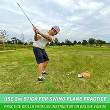 Load image into Gallery viewer, GoSports Golf Alignment Training Sticks 3 Pack - Golf Alignment Aid Practice Rods