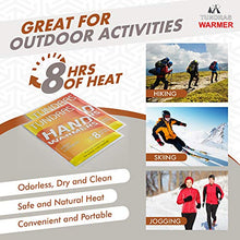 Load image into Gallery viewer, Tundras Hot Hand Warmers Natural Odorless - 40 Count - Long Lasting Safe Single Use Air Activated Heat Packs for Hands, Toes and Body - Up to 8 Hours of Heat - TSA Approved
