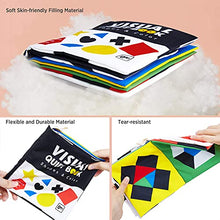 Load image into Gallery viewer, beiens Baby Books Toys, High Contrast Black and White Books Non Toxic Fabric Touch and Feel Crinkle Cloth Books Early Educational Stimulation Toys for Infants Toddlers, Baby Gift Soft Toys Mirror