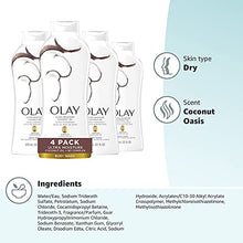 Load image into Gallery viewer, Olay Ultra Moisture Coconut Oasis Body Wash, for Smooth and Healthy Looking Skin, 22 Fl Oz (Pack of 4)
