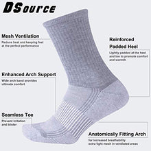 Load image into Gallery viewer, Copper Comfortable Socks, Dsource Smooth Breathable Running Socks Black Crew Medium Black 6