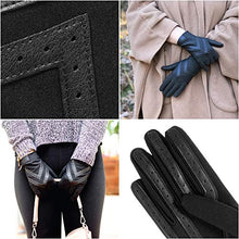 Load image into Gallery viewer, isotoner Women's Spandex Shortie Gloves with Leather Palm Strips, Camel, Small / XLarge