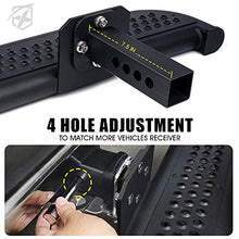 Load image into Gallery viewer, Xprite Large Size Trailer Tow Hitch Steps with Hitch Locks & Tightener, 2 Inch Towing Receiver Plug Universal Fits Pickup Truck SUV Vans, Heavy Duty Rear Bumper Guard Protector