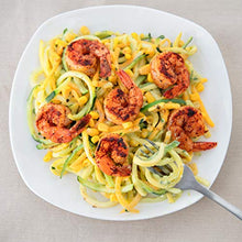 Load image into Gallery viewer, MasterChef Electric Spiralizer- 3-in-1 Vegetable Noodle Pasta Maker w 3 Different Zoodle Slicing Styles and XL Hopper- FREE Recipe Guide