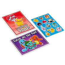 Load image into Gallery viewer, Hallmark Kids Pokémon Valentines Day Cards and Stickers Assortment (12 Cards with Envelopes)