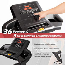 Load image into Gallery viewer, ADVENOR Treadmill Motorized Treadmills 2.5 HP Electric Running Machine Folding Exercise Incline Fitness Indoor (Black)