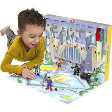 Load image into Gallery viewer, Fisher-Price Imaginext DC Super Friends Advent Calendar, 24 mystery toys including figures, accessories and a vehicle for preschool kids