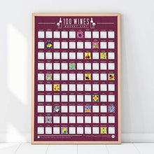 Load image into Gallery viewer, Gift Republic 100 Wines Scratch Off Poster