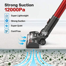 Load image into Gallery viewer, INSE Cordless Vacuum Powerful Suction Stick Vacuum Cleaner 6 in 1 Handheld Vaccum for Home Hardwood Floor Carpet car pet Hair-Red, Ultra Lightweight