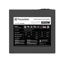 Load image into Gallery viewer, Thermaltake Smart 500W 80+ White Certified PSU, Continuous Power with 120mm Ultra Quiet Cooling Fan, ATX 12V V2.3/EPS 12V Active PFC Power Supply PS-SPD-0500NPCWUS-W