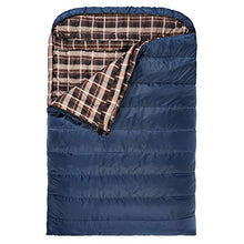 Load image into Gallery viewer, TETON Sports Mammoth +20F Queen-Size Double Sleeping Bag; Warm and Comfortable for Family Camping , Blue Taffeta, 94" x 62"