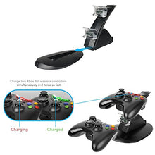 Load image into Gallery viewer, PDP 037-011-NA Energizer Xbox 360 Power & Play Controller Charger with Rechargeable Battery Pack for Two Wireless Controllers Charging Station
