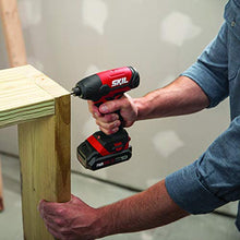 Load image into Gallery viewer, Skil 4-Tool Combo Kit: 20V Cordless Drill Driver, Impact Driver, Reciprocating Saw and LED Spotlight, Includes Two 2.0Ah Lithium Batteries and One Charger - CB739601