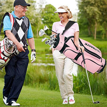 Load image into Gallery viewer, Tangkula Womens Golf Clubs Package Set 10 Pieces Right Hand, Includes 460cc Alloy Driver, 3# Fairway Wood, 4# Hybrid, 6#, 7#, 8#, 9# & P# Irons, Free Putter, Golf Club Set (Pink)
