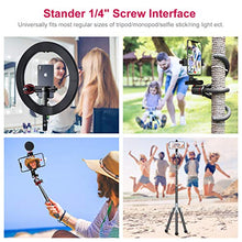 Load image into Gallery viewer, Phone Tripod Mount with Cold Shoe, ULANZI Universal Cell Phone Tripod Adapter, Smartphone Stand Holder for Monopod Selfie Stick Fits iPhone Samsung and All Phones, 360 Rotation, Adjustable Clamp