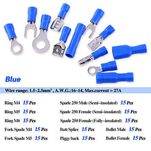 Load image into Gallery viewer, Glarks 540pcs 22-16/16-14/12-10 Gauge Mixed Quick Disconnect Electrical Insulated Butt Bullet Spade Fork Ring Solderless Crimp Terminals Connectors Assortment Kit